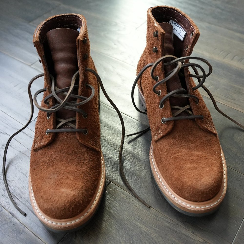 Truman Boots Brown Rough Out Leather Boots Size 10 US